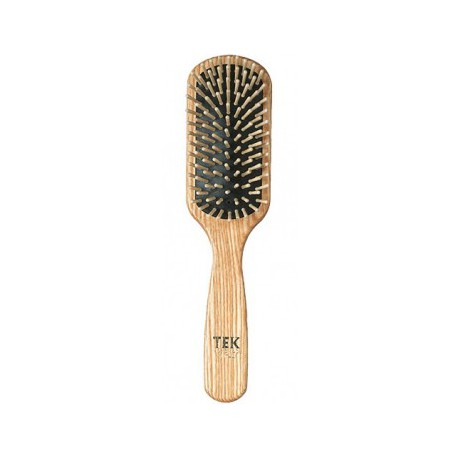 Brosse rectangulaire en Frêne naturel picots courts Tek Bio santé sénior