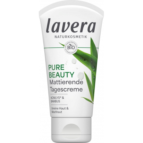 Crème équilibrante matifiante Pure Beauty 50ml Lavera, peaux grasses et peaux mixtes