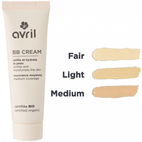 BB Cream Light teinte claire 30 ml Avril cosmétique - BB cream bio Bio santé sénior
