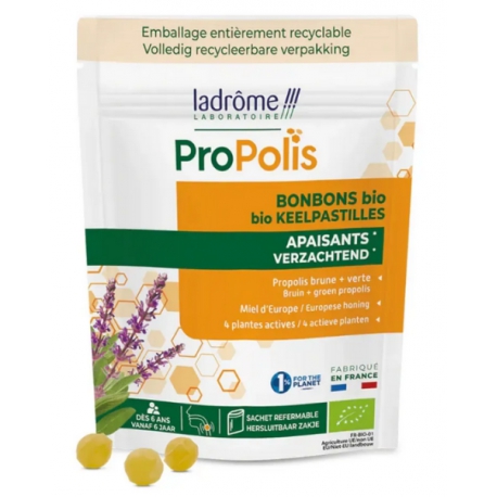 Bonbons Propolis Brune et Verte 50g Ladrôme