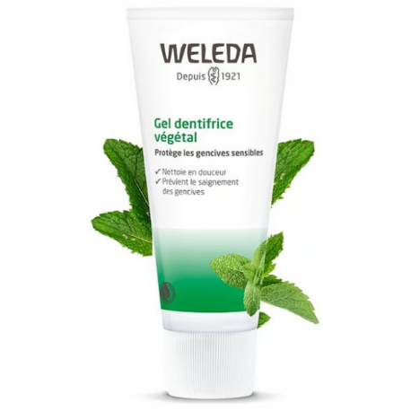 Gel dentifrice végétal contre la sensibilité gingivale 75 ml Weleda bio - dentifrice bio bio sante senior