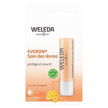 Soin des lèvres Everon cires naturelles 4 gr Weleda - soin réparateur lèvres bio bio sante senior