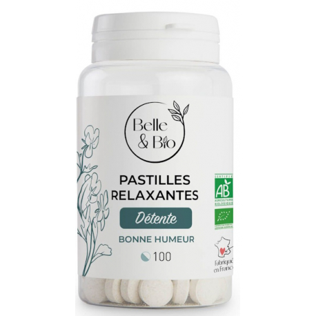 Belle et Bio 100 Pastilles Relaxantes aux Huiles essentielles - bio santé senior