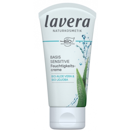 Crème hydratante Jojoba Aloe Vera Basis Sensitiv 50 ml LAVERA green hydro complex Bio sante senior