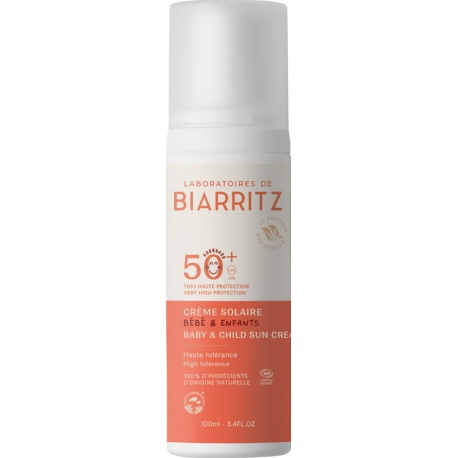 Crème Solaire Bébé Enfant SPF 50 plus Coco Alga Gorria 100 ml Alga Maris filtres minéraux Bio sante senior