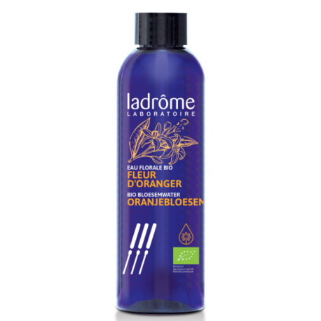 Eau florale de Fleur d'Oranger Bio alimentaire 200 ml Ladrôme plénitude et bras de morphée Bio sante senior