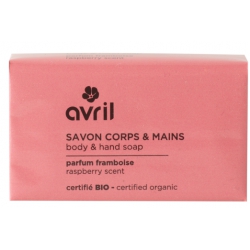 Savon de Provence Corps et Mains Framboise 100 gr Avril beauté savon traitant coco argan Bio sante senior