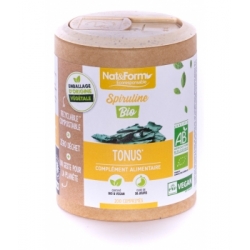 Spiruline Bio 200 comprimés - Nat et Form
