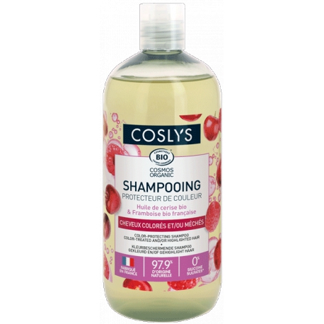 Shampooing Protecteur de couleur cheveux colorés 500ml Coslys - éclat couleur