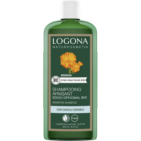 Shampooing Apaisant au souci officinal bio 250ml Logona cuirs chevelus irrités et stressés Bio sante senior