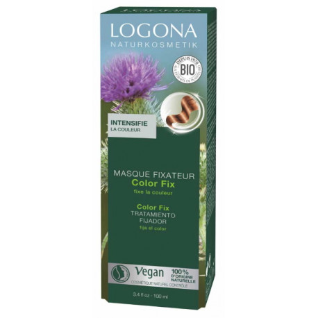Masque fixateur Color Fix après coloration 100ml Logona masque capillaire bio santé sénior