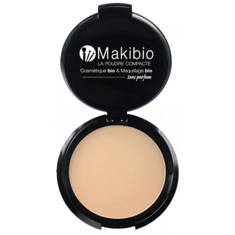 Poudre compacte Claire 9 gr Makibio maquillage minéral Bio santé sénior