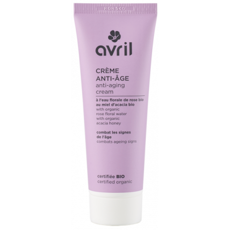 Crème de jour anti âge 50 ml Avril Beauté anti-rides eau florale de rose Bio sante senior