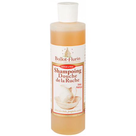 Shampoing douche de la ruche Assainissant Propolis 500 ml Ballot Flurin shampooing certifié Bio santé sénior