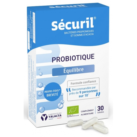 Sécuril 30 gélules Yalacta Probionibacterium freudenreichii flore intestinale microbiote Bio santé sénior