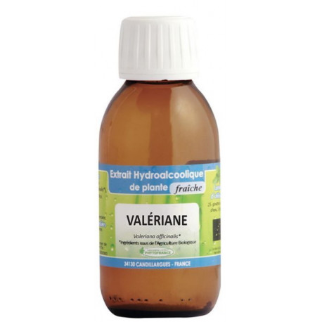 Extrait hydro alcoolique Valériane BIO 125ml Phytofrance sérénité relaxation sommeil Bio santé sénior