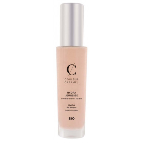 Fond de teint fluide Hydra Jeunesse No 21 Porcelaine 30ml Couleur Caramel anti-rides joli teint Bio santé sénior