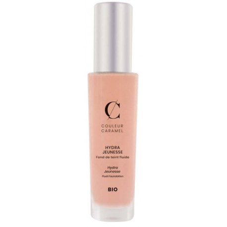 Fond de teint fluide Hydra Jeunesse No 22 Beige rosé Couleur Caramel maquillage minéral Bio santé sénior