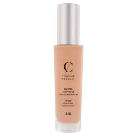 Fond de teint fluide Hydra Jeunesse No 23 Beige peau Couleur Caramel hâle du teint Bio santé sénior