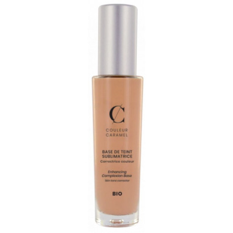 Base de teint sublimatrice No 22 Abricot 30 ml Couleur Caramel estompe, lisse et corrige Bio santé sénior