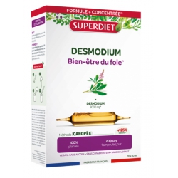 Desmodium Bio Bien être du Foie 20 ampoules de 10ml Super Diet foie digestion Bio santé sénior