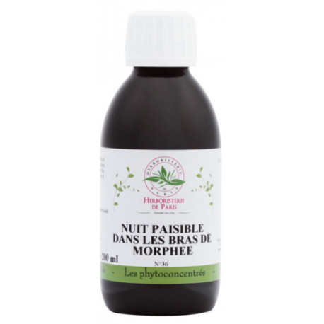 Phyto-concentré Nuit Paisible Dans les Bras de Morphée 200 ml Herboristerie de Paris sérénité retrouvée bio santé sénior