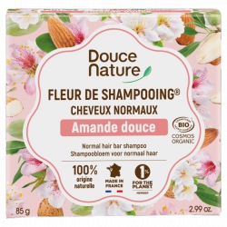 Fleur de Shampooing solide cheveux normaux Amande douce 85g Douce Nature