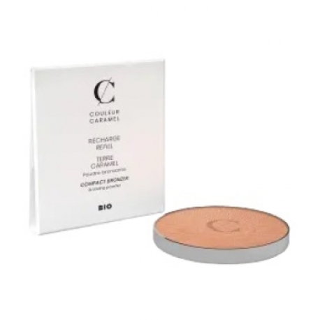 Recharge Terre Caramel No 23 Brun beige nacré effet bronzé 8.5g Couleur Caramel teint mat et hâlé Bio santé sénior