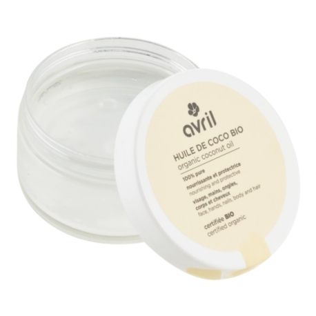 Huile de coco bio 100ml Avril acides gras à chaines moyennes hydratation beauté Bio santé sénior