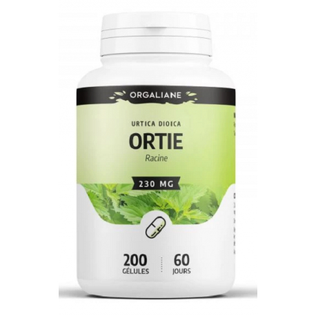 Ortie racine 250 MG 200 gélules GPH Diffusion prostate et confort appareil urinaire Bio santé sénior