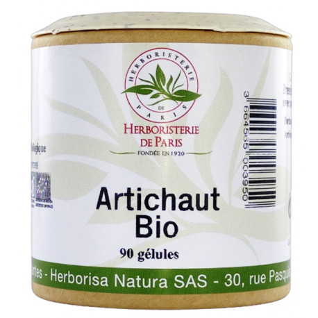 Artichaut bio 90 gélules Herboristerie de Paris foie digestion detox Bio santé sénior