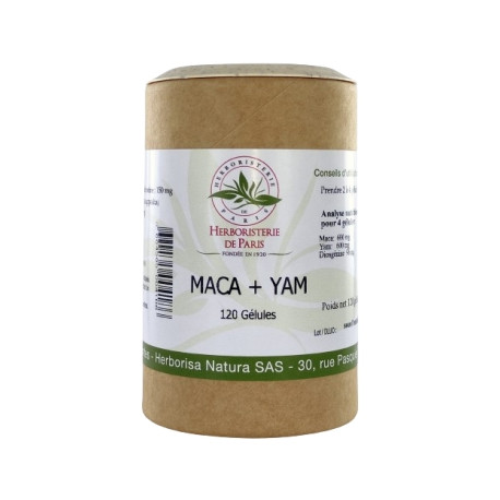 Maca yam 1200 gélules Herboristerie de Paris