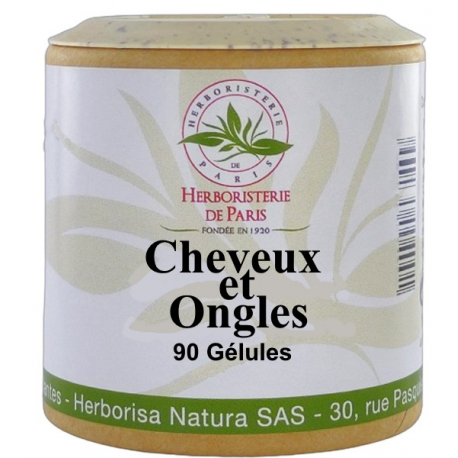 Cheveux et Ongles 90 gélules Herboristerie de Paris millet prêle ortie peptides de blé Bio santé sénior