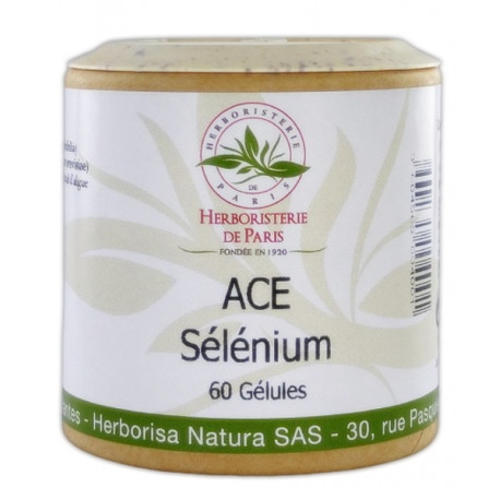 ACE Sélénium 60 gélules Herboristerie de paris levure riche en sélénium Bio santé sénior