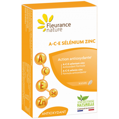 A A C E sélénium Zinc 30 comprimés Fleurance Nature zinc immunité hiver protection Bio santé sénior