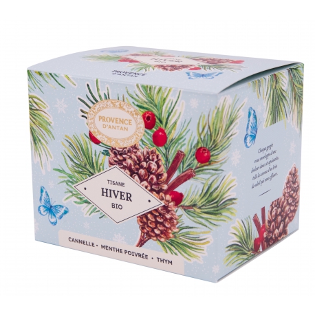 Tisane Be Cube Hiver bio 20 sachets Recharge carton Provence d'Antan immunité relaxation Bio sante senior