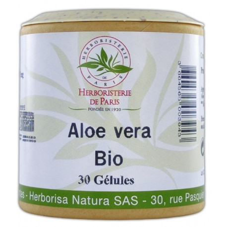 Aloe Vera bio 30 gélules Herboristerie de paris digestion transit tonus Bio sante senior