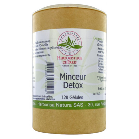 Minceur Detox 120 gélules Herboristerie de Paris detox draineur poids de forme Bio santé sénior