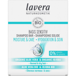 Shampoing solide Basis Sensitiv Hydratant 50gr Lavera aloe vera quinoa Bio santé sénior