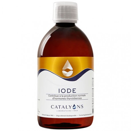 Oligo element, Iode, catalyons 500 ml,biosantesenior.fr hormones thyroidiennes iodure de potassium