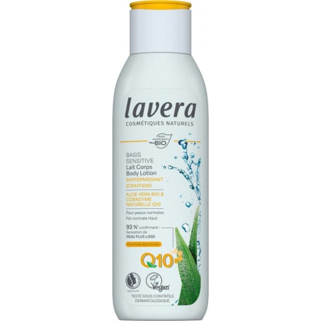 Lait Corps Raffermissant Basis Sensitiv 250 ml Lavera fermeté et nutrition Bio santé sénior