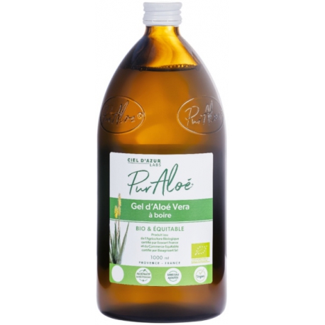 Pur Gel d'Aloé Vera à boire 1L Puraloe digestion transit bien être Bio santé sénior