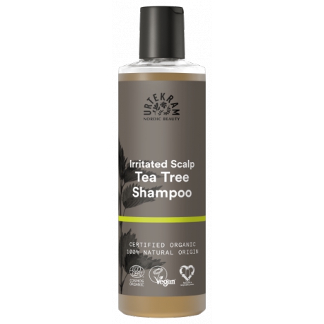 Shampoing HE Arbre à Thé Cuir chevelu irrité 250 ml Urtekram aloe vera antibactérien avec le tea tree Bio santé sénior