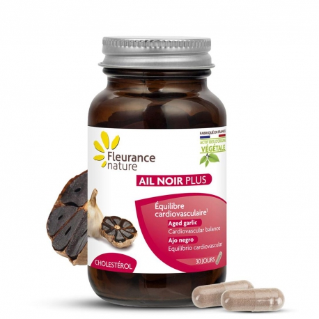 Ail noir plus 60 gélules Fleurance Nature bulbe d'ail noir Bio santé sénior