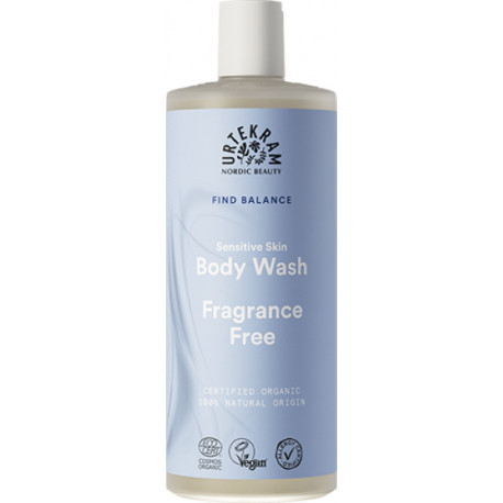 Gel douche sans parfum peaux sensibles 500 ml Urtekram peaux ultra sensibles et irritées Bio santé sénior