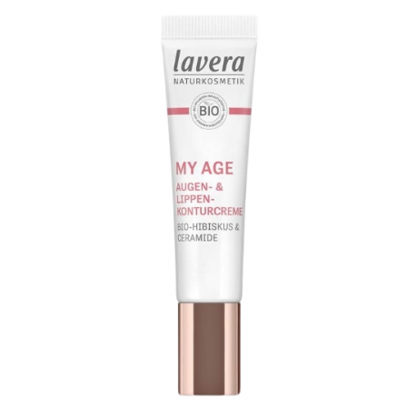 MY AGE Crème contour des yeux et lèvres 15 ml Lavera hibiscus céramides végétaux Bio santé sénior
