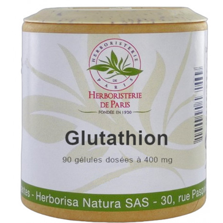 L-Glutathion réduit 90 gélules Herboristerie de Paris antioxydant défenses naturelles antiradicalaires Bio santé sénior
