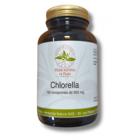Chlorella Minuscule Algue d'eau douce 180 comprimés Herboristerie de Paris detoxifiant chlorelle Bio santé sénior
