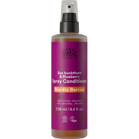 Demêlant spray Nordic berries 250 ml Urtekram aloe vera baies sauvages nordiques Bio santé sénior