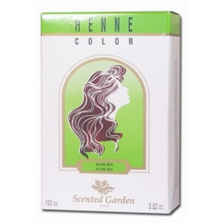 Henné Auburn 100gr Henné Color Scented Garden teinte châtain reflets flamboyants Bio santé sénior